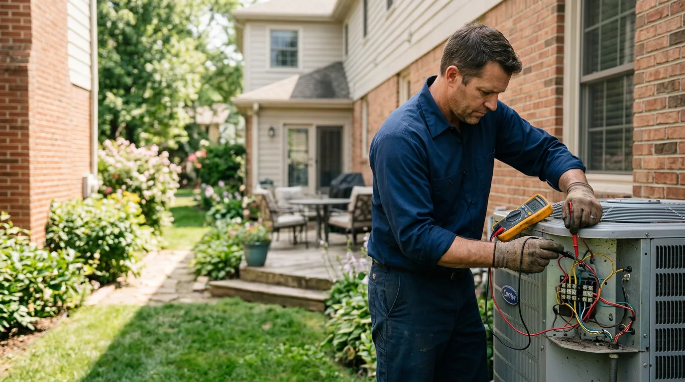 HVAC technician working near Bulpitt, IL